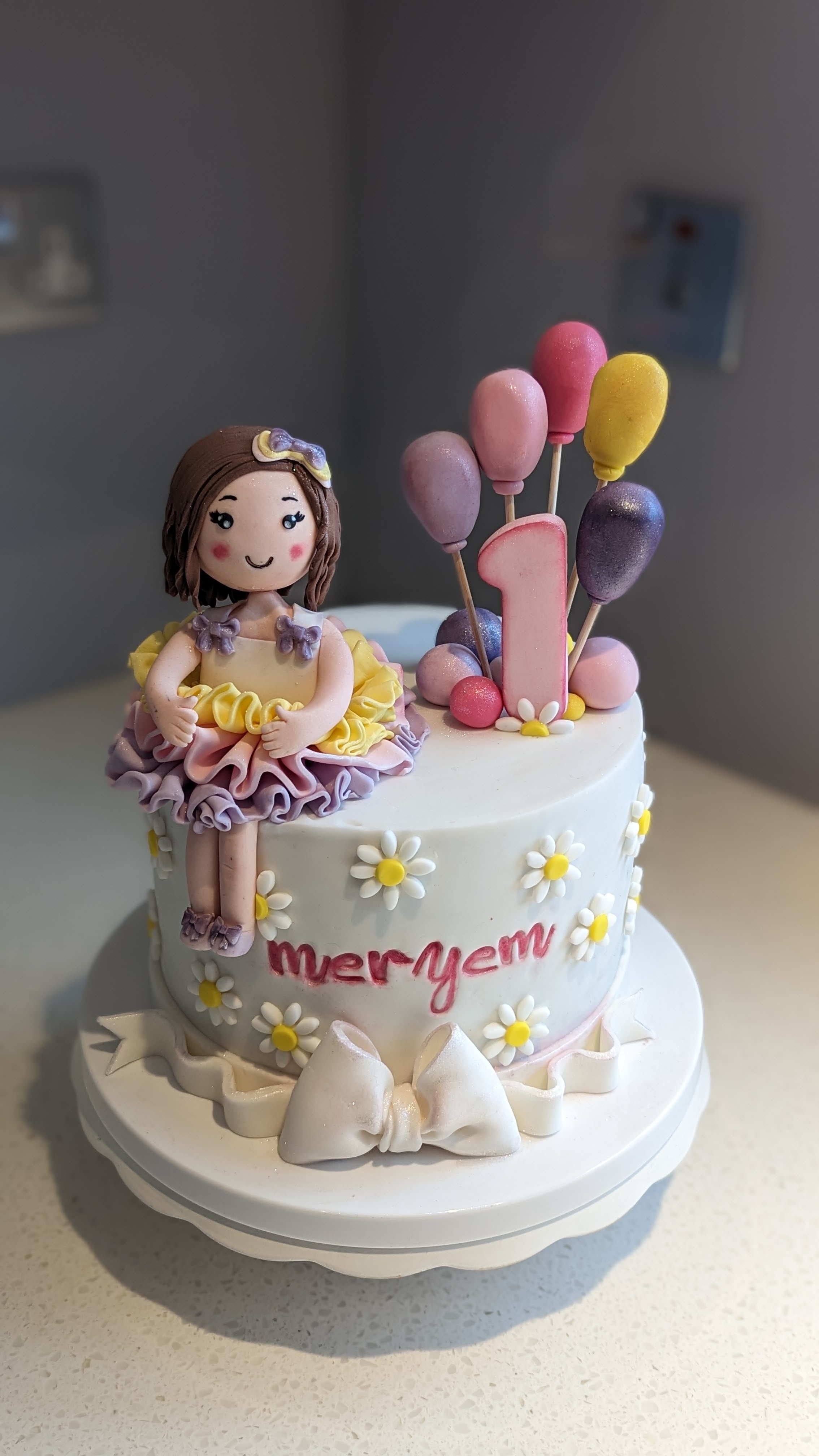 two-tiers birthday cake