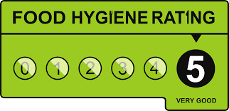 Food Hygiene Rating is 5 out of 5.